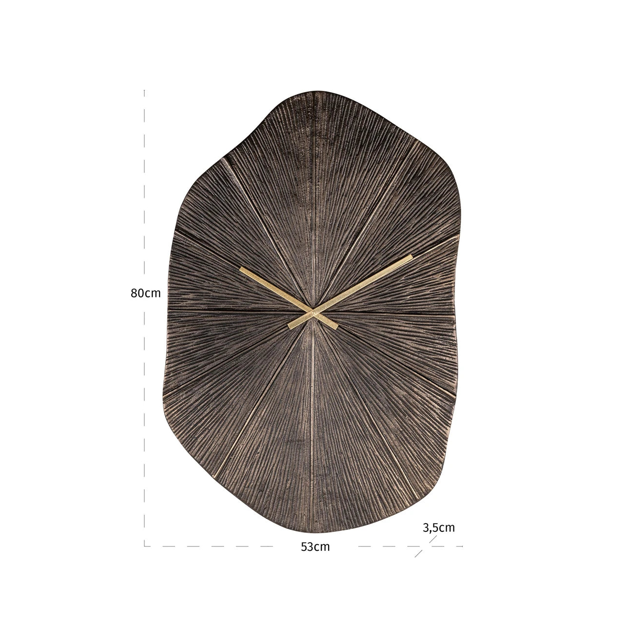 Klokke Livine bronse Richmond Interiors Veggur
