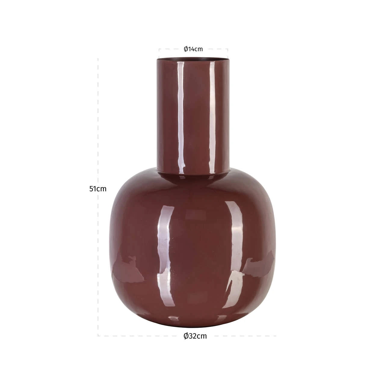 Vase Lily Sable brun Richmond Interiors Vase
