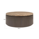 Salongbord Russo askebrun 90Ø Richmond Interiors Sofabord