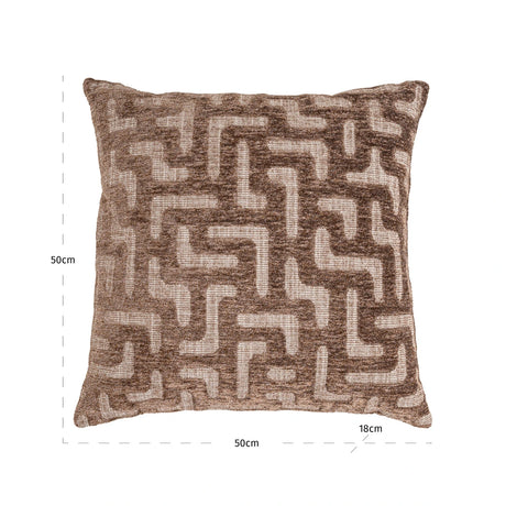 Pute Ivy brun labyrint Richmond Interiors Pute