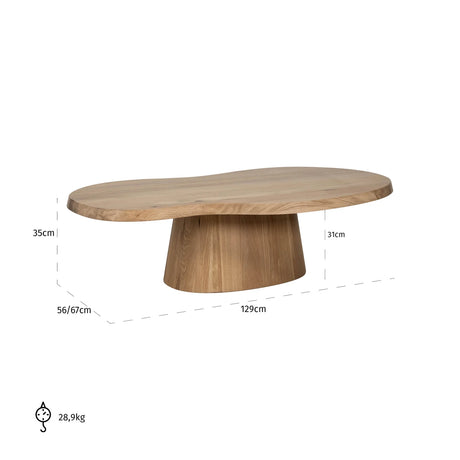 Salongbord Riva naturlig eik Richmond Interiors Sofabord