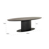 Spisebord Gordon mørk kaffe 240 Richmond Interiors Spisebord