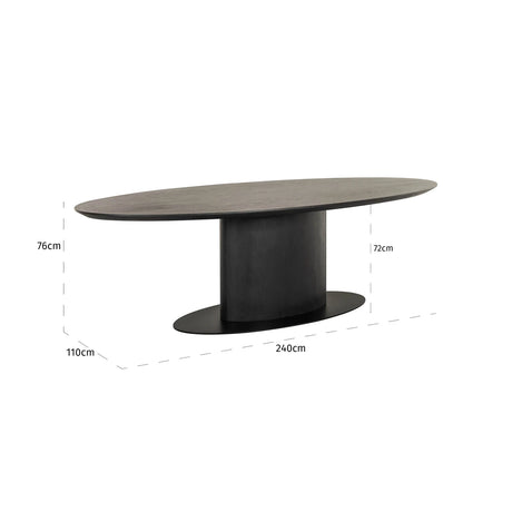 Spisebord Gordon mørk kaffe 240 Richmond Interiors Spisebord