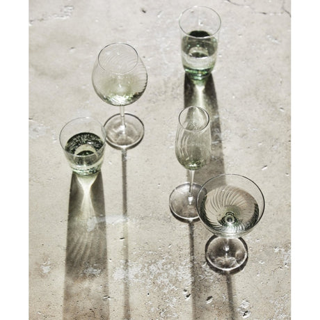 GARO champagneflasker - h27,5 cm - klart glass/grønn Nordal GLASS/JUGS