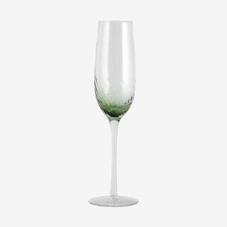 GARO champagneflasker - h27,5 cm - klart glass/grønn Nordal GLASS/JUGS