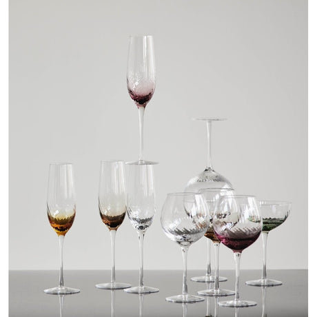 GARO champagneflasker - h27,5 cm - klart glass/blågul Nordal GLASS/JUGS