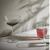 GARO cocktailglas - h18 cm - klar glass/grønn Nordal GLASS/JUGS