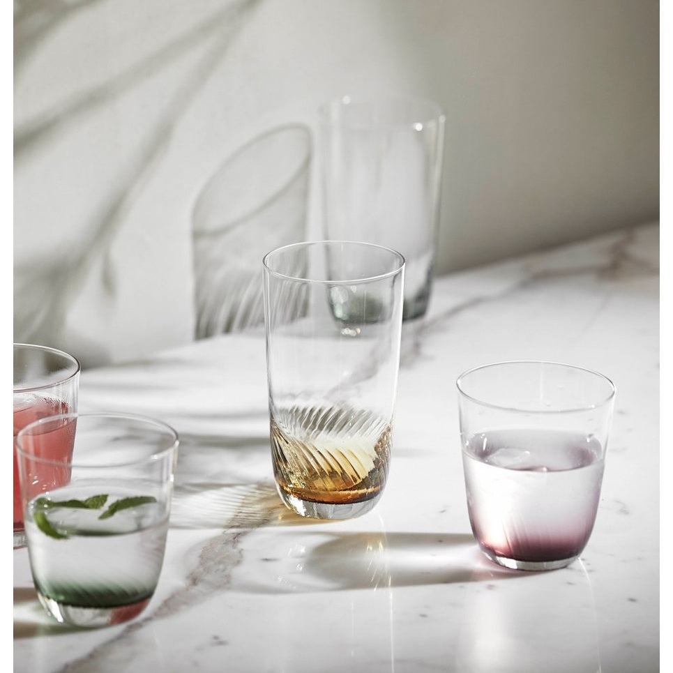 GARO drikkeglass - h9,5 cm - klart glass/lilje Nordal GLASS/JUGS