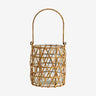 GHIZO sukkerrør lanterne - store - h22 cm - natur Nordal LANTERNER