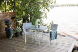 Parma cafébord ø90 + Copacabana Karmstol Venture Design Spisegruppe