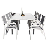 Marbella spisebord 160/240*100*H75 + Copacabana stol Venture Design Spisegruppe