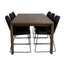 Polar dining table with Polar chairs Venture Design Spisegruppe