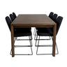 Polar dining table with Polar chairs Venture Design Spisegruppe