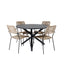 Alma Spisebord ø120cm + Lindos Lenestol Venture Design Spisegruppe
