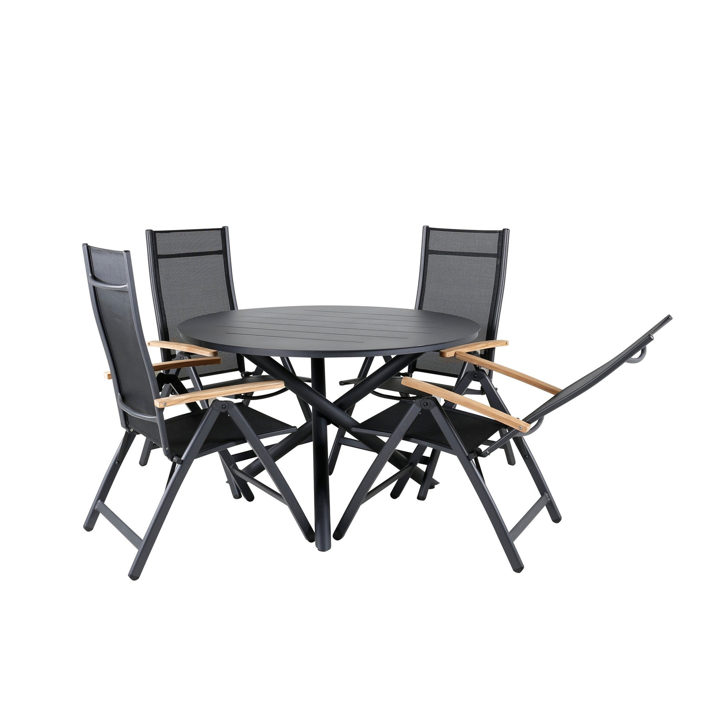 Alma spisebord ø120cm + Panama Light Stol Venture Design Spisegruppe
