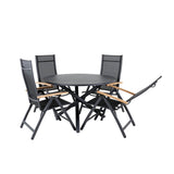 Alma spisebord ø120cm + Panama Light Stol Venture Design Spisegruppe