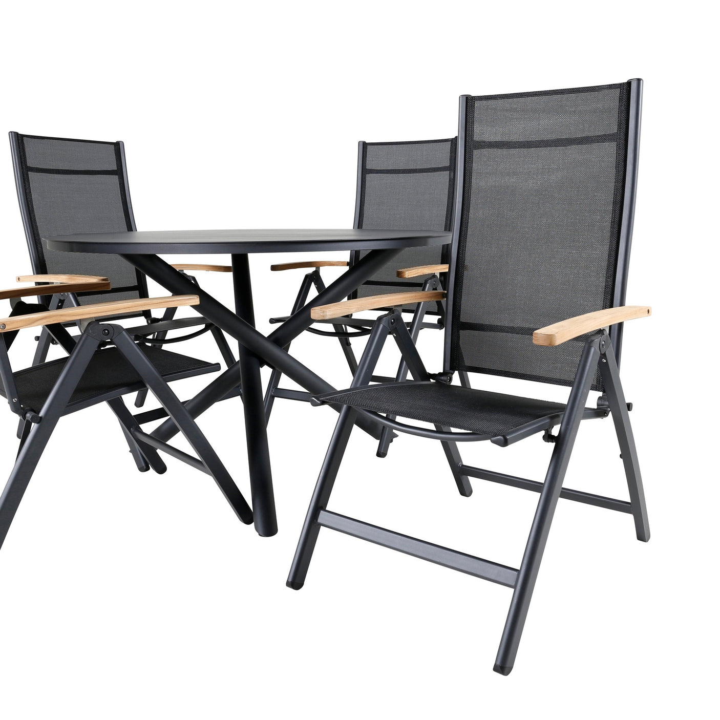 Alma spisebord ø120cm + Panama Light Stol Venture Design Spisegruppe