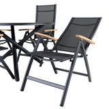 Alma spisebord ø120cm + Panama Light Stol Venture Design Spisegruppe
