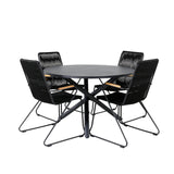 Alma spisebord ø120cm + Bois lenestol Venture Design Spisegruppe