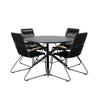 Alma spisebord ø120cm + Bois lenestol Venture Design Spisegruppe