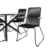 Alma spisebord ø120cm + Bois lenestol Venture Design Spisegruppe