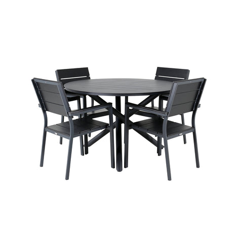 Alma spisebord ø120cm + Levels stol Venture Design Spisegruppe