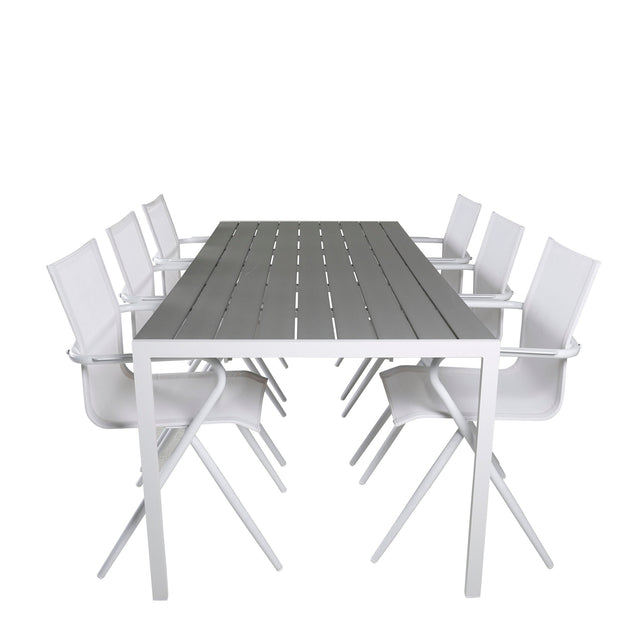 Break bord 205*90 + Alina spisestoler Venture Design Spisegruppe