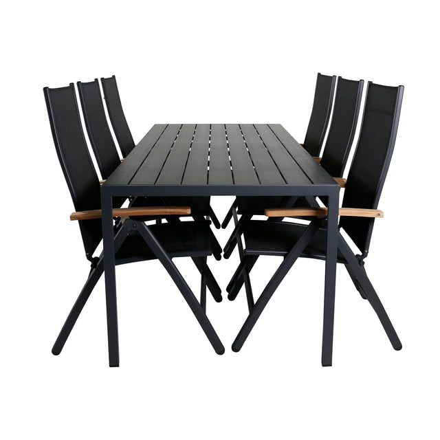 Break Table 205*90 + Panama lettstol Venture Design Spisegruppe