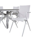 Copacabana bord ø 140 + Alina spisestoler Venture Design Spisegruppe