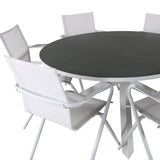 Copacabana bord ø 140 + Alina spisestoler Venture Design Spisegruppe