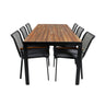 Bois Spisebord 205*90cm + Dallas spisestoler Venture Design Spisegruppe