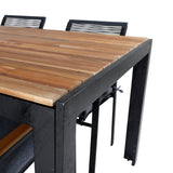 Bois Spisebord 205*90cm + Dallas spisestoler Venture Design Spisegruppe