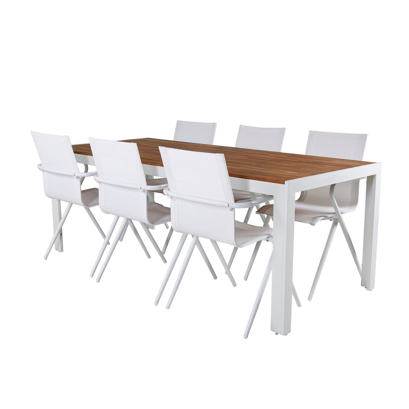 Bois Spisebord 205*90cm + Alina spisestoler Venture Design Spisegruppe