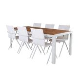 Bois Spisebord 205*90cm + Alina spisestoler Venture Design Spisegruppe