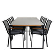 Texas Spisebord 200*100 + Dallas spisestoler Venture Design Spisegruppe