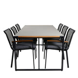 Texas Spisebord 200*100 + Dallas spisestoler Venture Design Spisegruppe
