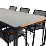 Texas Spisebord 200*100 + Dallas spisestoler Venture Design Spisegruppe