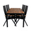 Bois Spisebord 205*90cm + Panama stol Venture Design Spisegruppe