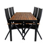 Bois Spisebord 205*90cm + Panama stol Venture Design Spisegruppe