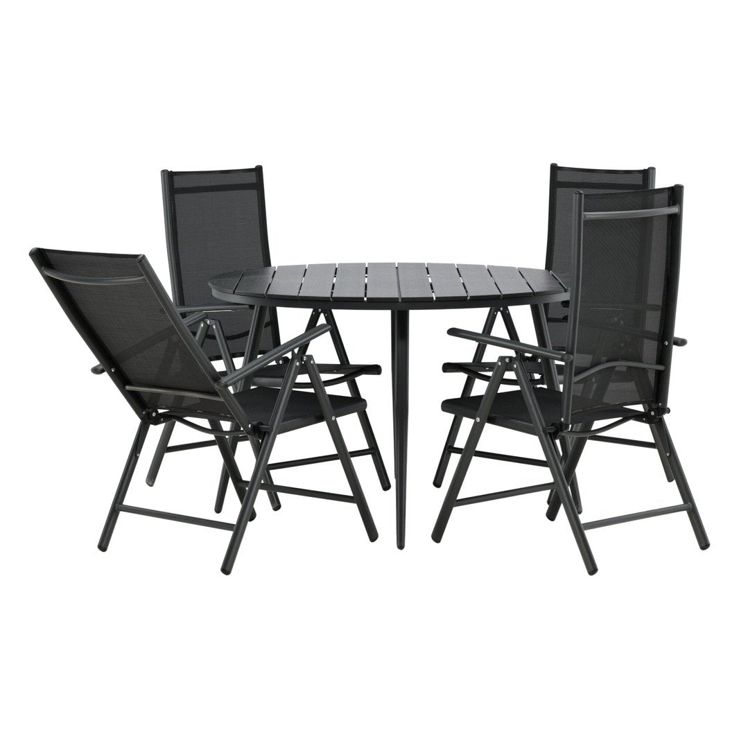 Break Spisebord Rundt 120ø + Break stoler Venture Design Spisegruppe