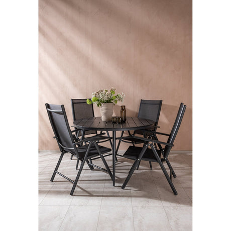 Break Spisebord Rundt 120ø + Break stoler Venture Design Spisegruppe