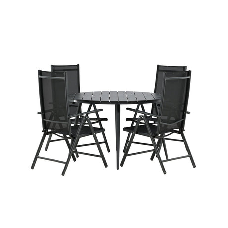 Break Spisebord Rundt 120ø + Break stoler Venture Design Spisegruppe