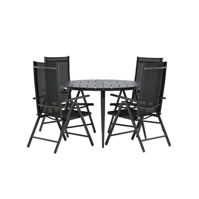 Break Spisebord Rundt 120ø + Break stoler Venture Design Spisegruppe