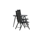 Break Spisebord Rundt 90ø + Break stoler Venture Design Spisegruppe