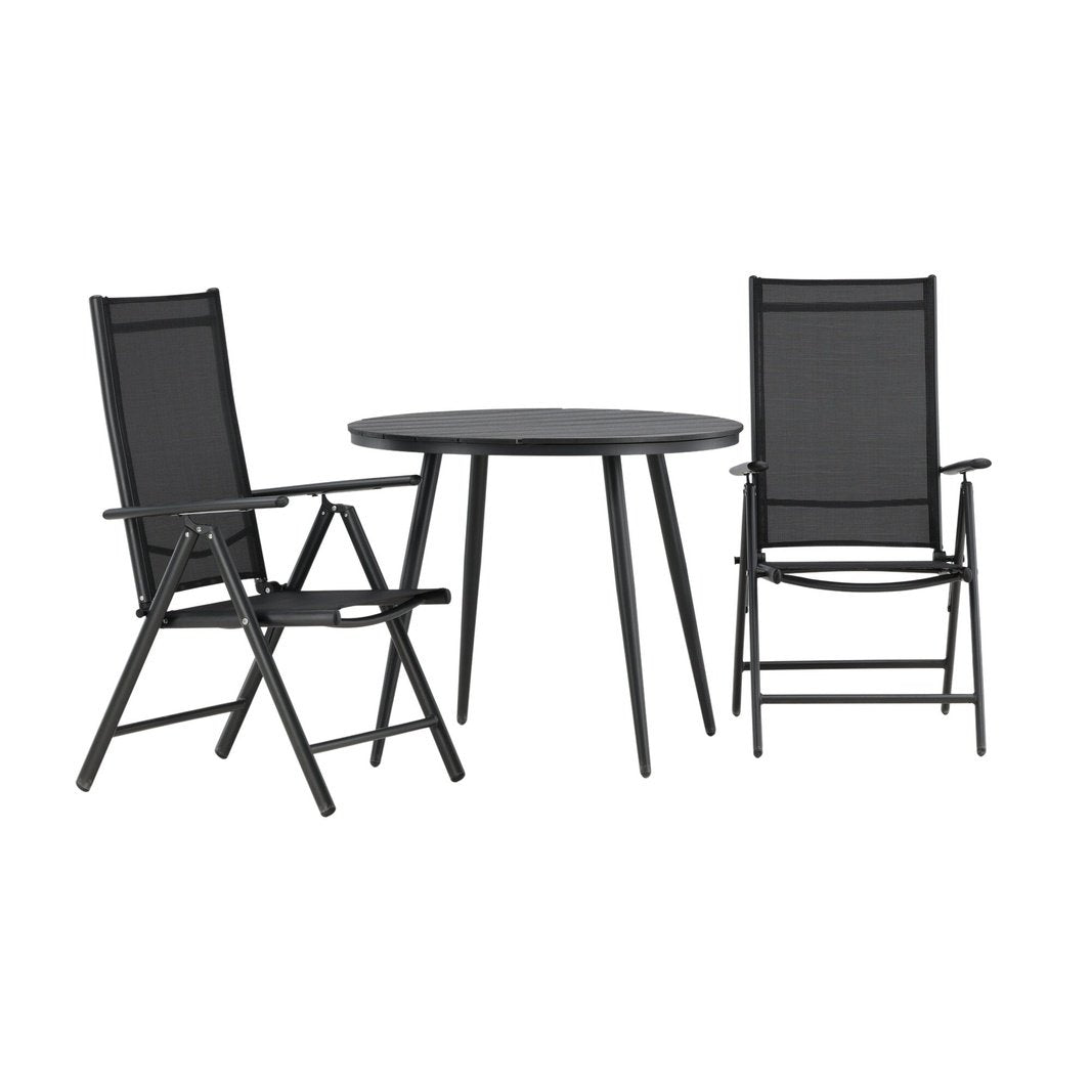 Break Spisebord Rundt 90ø + Break stoler Venture Design Spisegruppe