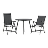Break Spisebord Rundt 90ø + Break stoler Venture Design Spisegruppe