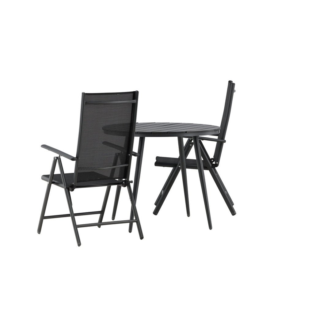 Break Spisebord Rundt 90ø + Break stoler Venture Design Spisegruppe