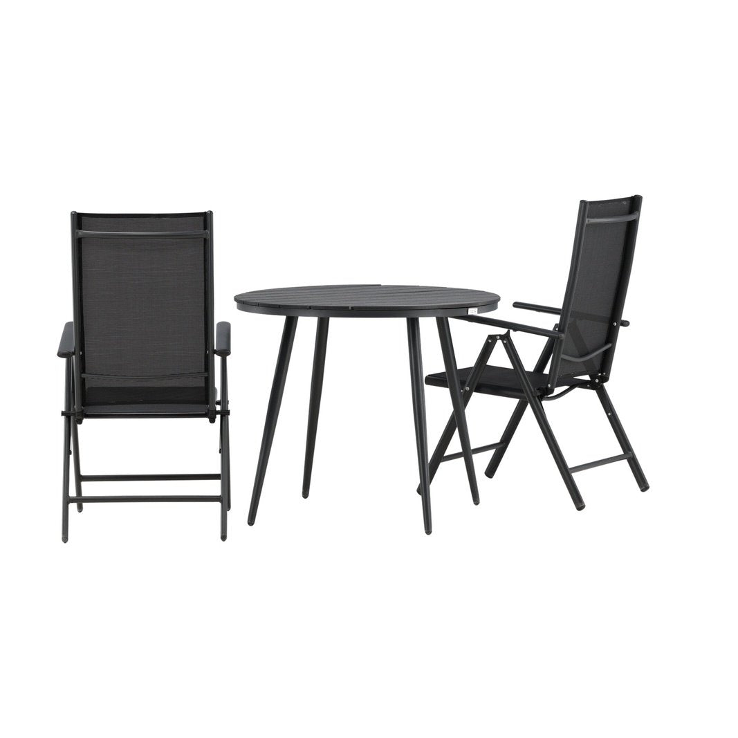 Break Spisebord Rundt 90ø + Break stoler Venture Design Spisegruppe