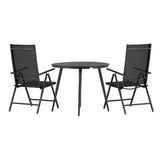 Break Spisebord Rundt 90ø + Break stoler Venture Design Spisegruppe