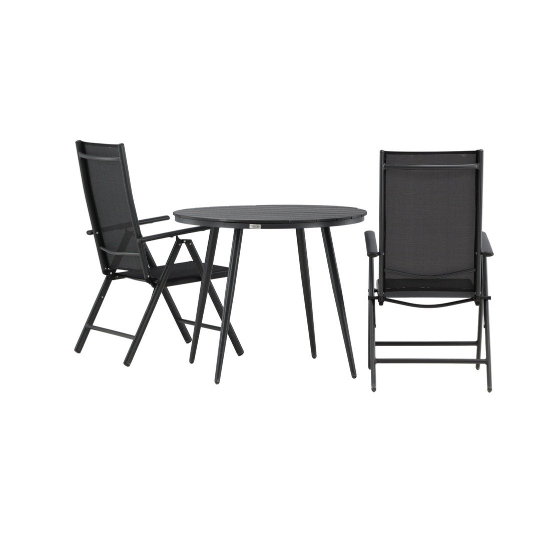 Break Spisebord Rundt 90ø + Break stoler Venture Design Spisegruppe